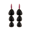 deBoulle Collection Onyx Peek A Boo Dangle Earrings