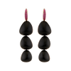 deBoulle Collection Onyx Peek A Boo Dangle Earrings