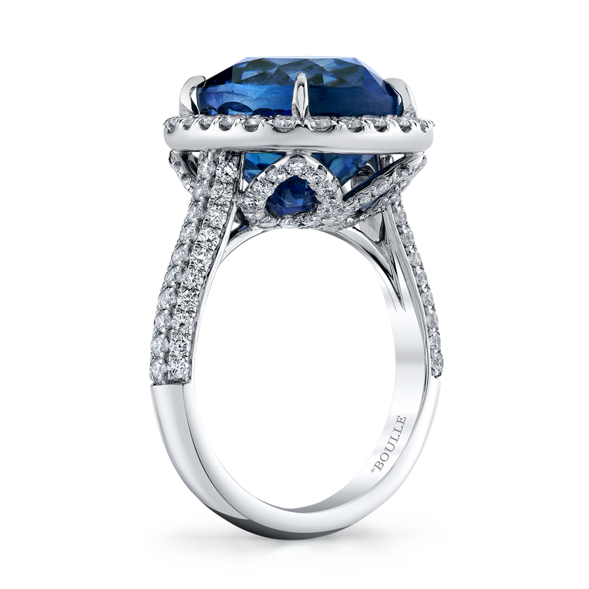 deBoulle High Jewelry Sapphire Fleur Ring