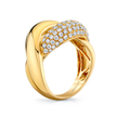 deBoulle Collection Continuum Crossover Diamond Ring in Yellow Gold