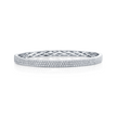 deBoulle Collection Pavé Diamond Bangle in White Gold
