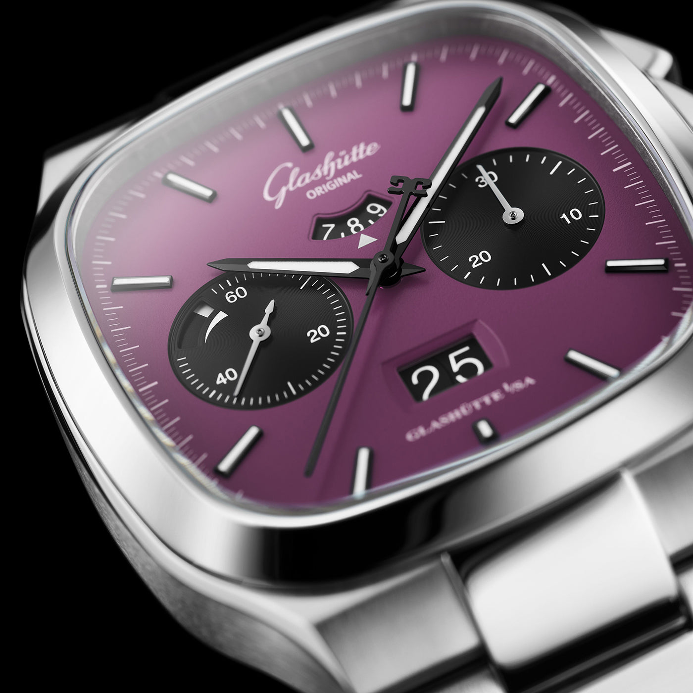 Glashütte Seventies Chronograph Panorama Date 1-37-02-20-02-70