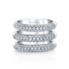 deBoulle Collection Triple Stacked Diamond Bands