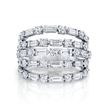 deBoulle Collection Diamond Five Row RIng