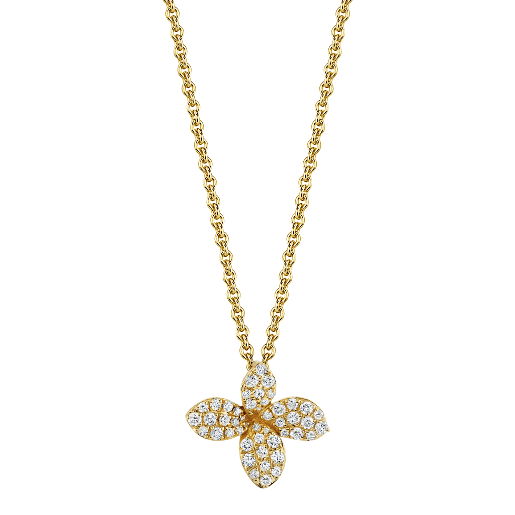 deBoulle Collection Petite He Loves Me Pendant in Yellow Gold