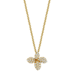 deBoulle Collection Petite He Loves Me Pendant in Yellow Gold