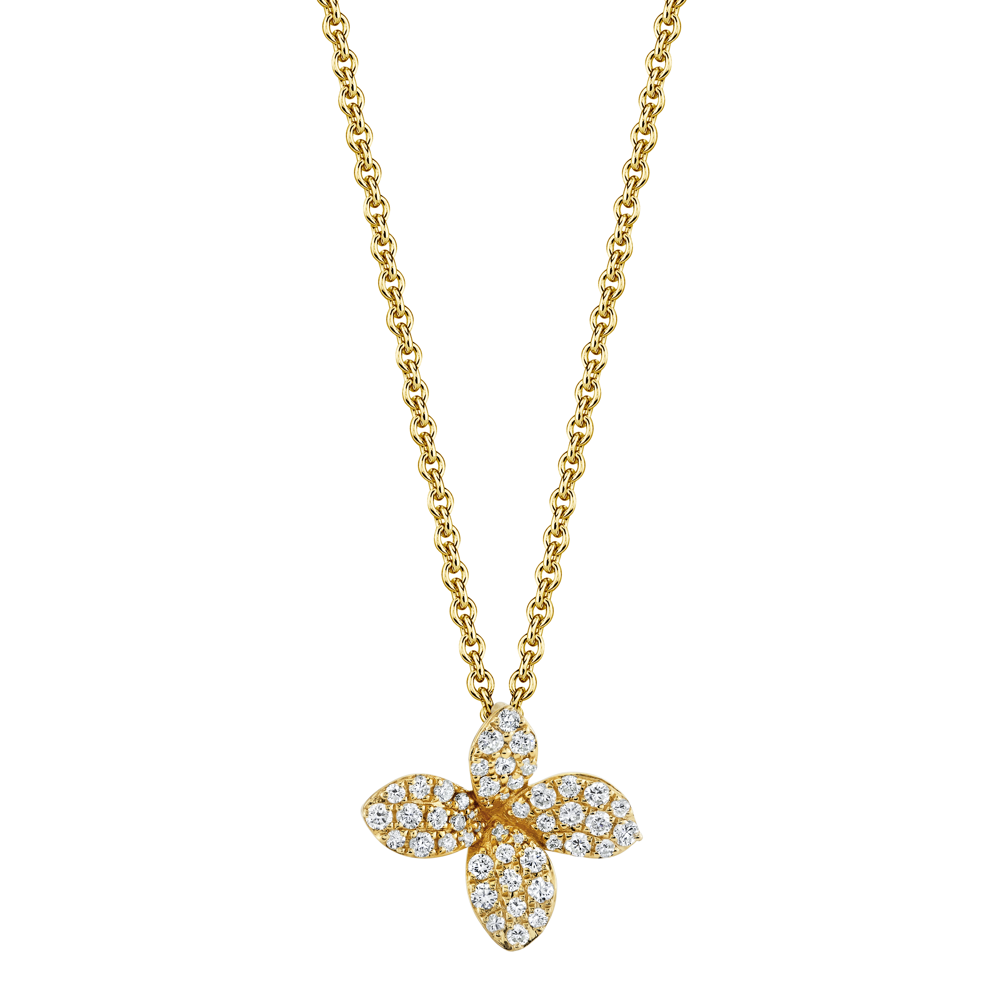 deBoulle Collection Petite He Loves Me Pendant in Yellow Gold