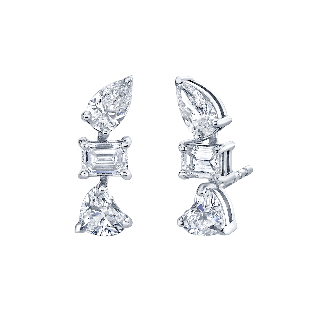 deBoulle Collection Diamond Ear Climbers