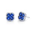 deBoulle Collection Clover Motif Diamond Border Studs