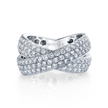 deBoulle Collection Diamond Infinity Crossover Ring