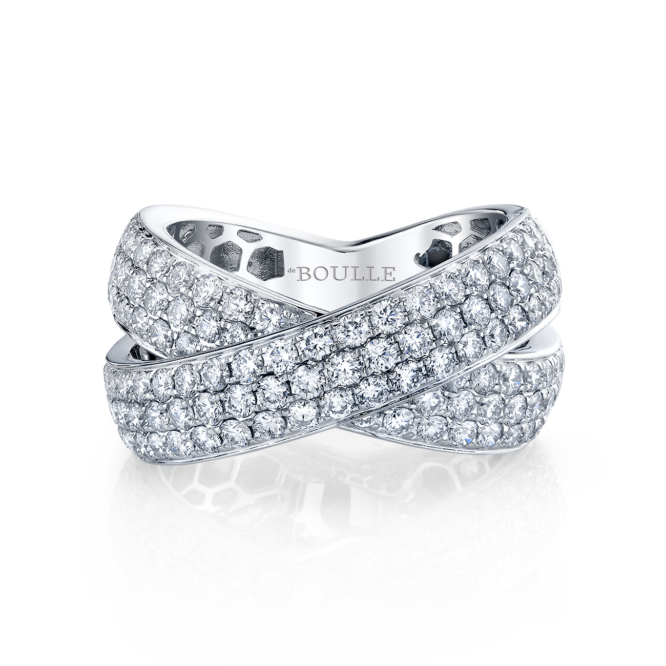 deBoulle Collection Diamond Infinity Crossover Ring