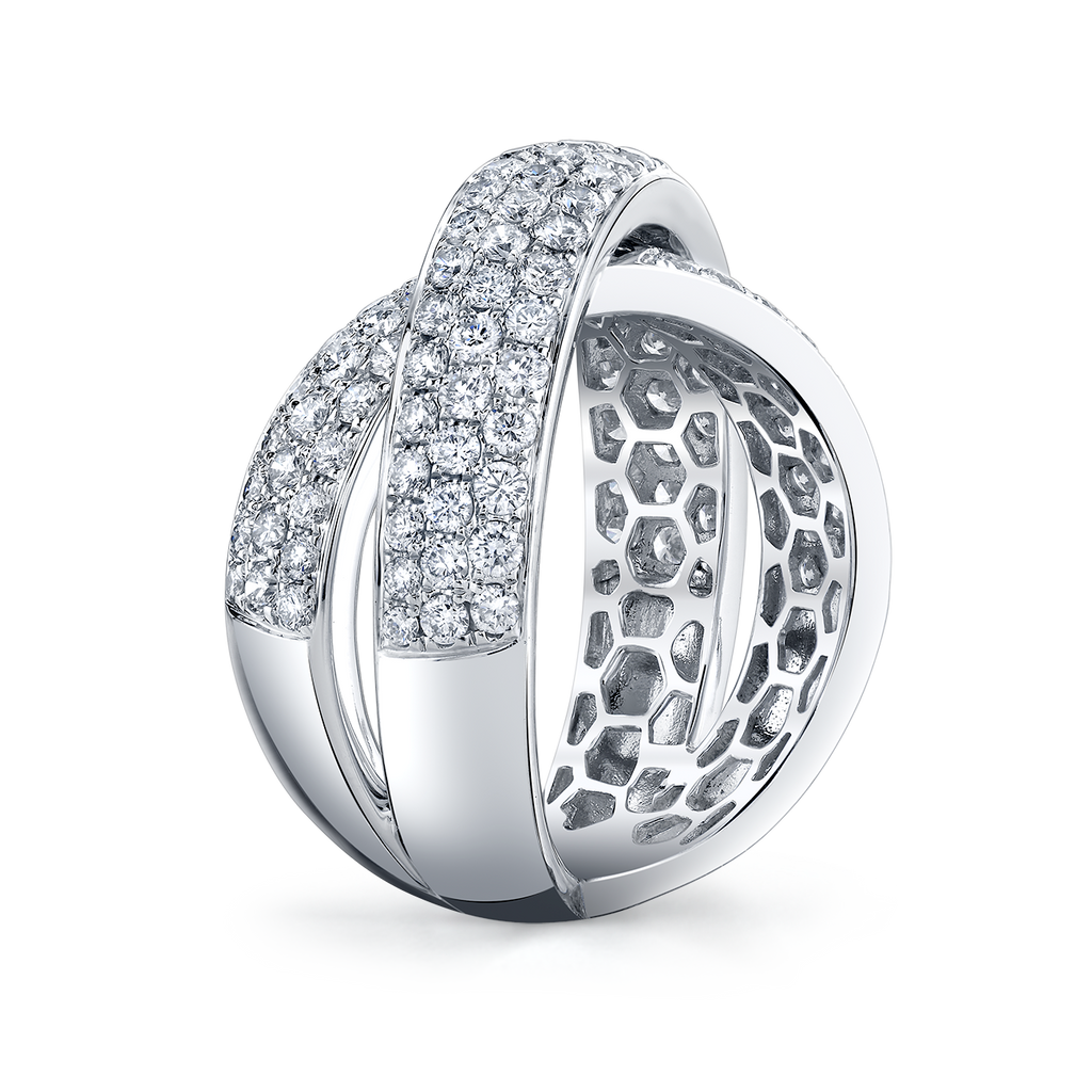 deBoulle Collection Diamond Infinity Crossover Ring