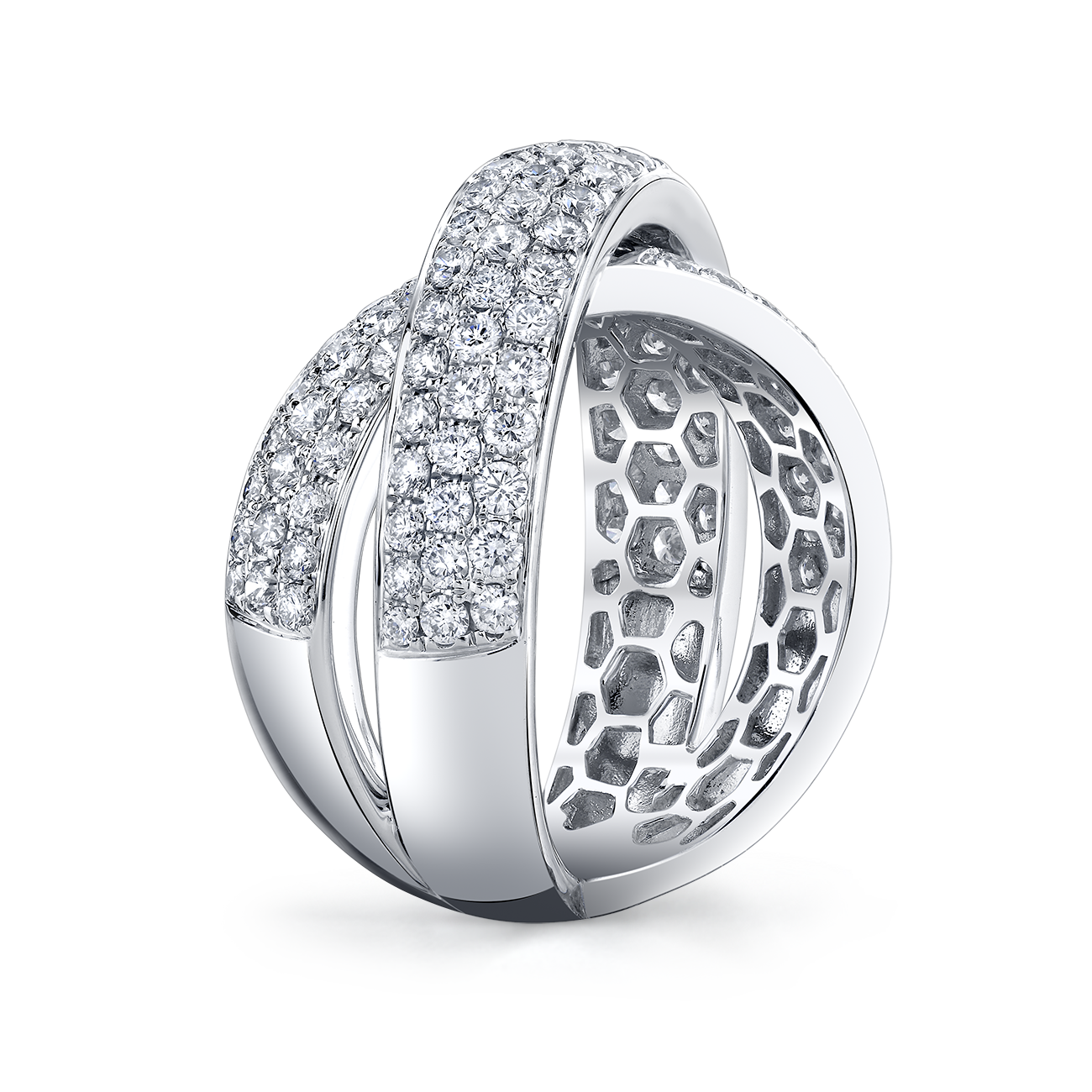 deBoulle Collection Diamond Infinity Crossover Ring
