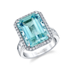 deBoulle Collection Aquamarine and Diamond Ring