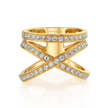 deBoulle Collection X Ring in Yellow Gold