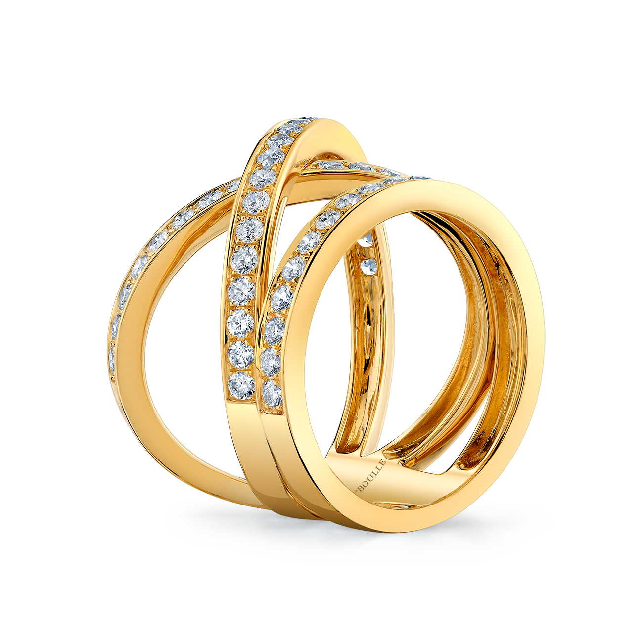 deBoulle Collection X Ring in Yellow Gold