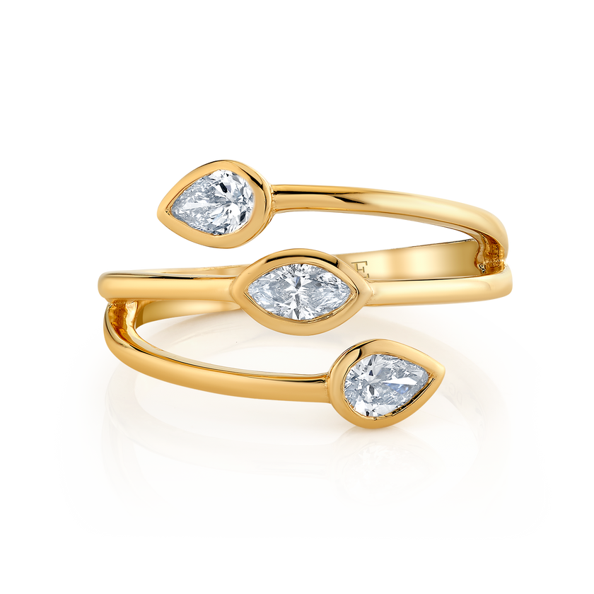 deBoulle Collection Triple Bypass Ring