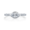 deBoulle Collection Posh Stackable Ring with Marquise Center
