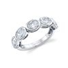 deBoulle Collection Classic Five Diamond Oval Ring