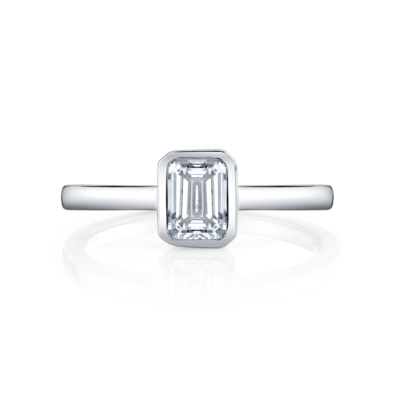 deBoulle Collection Posh Stackable Ring with Emerald Center