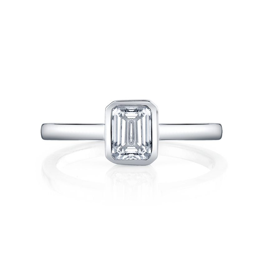 deBoulle Collection Posh Stackable Ring with Emerald Center