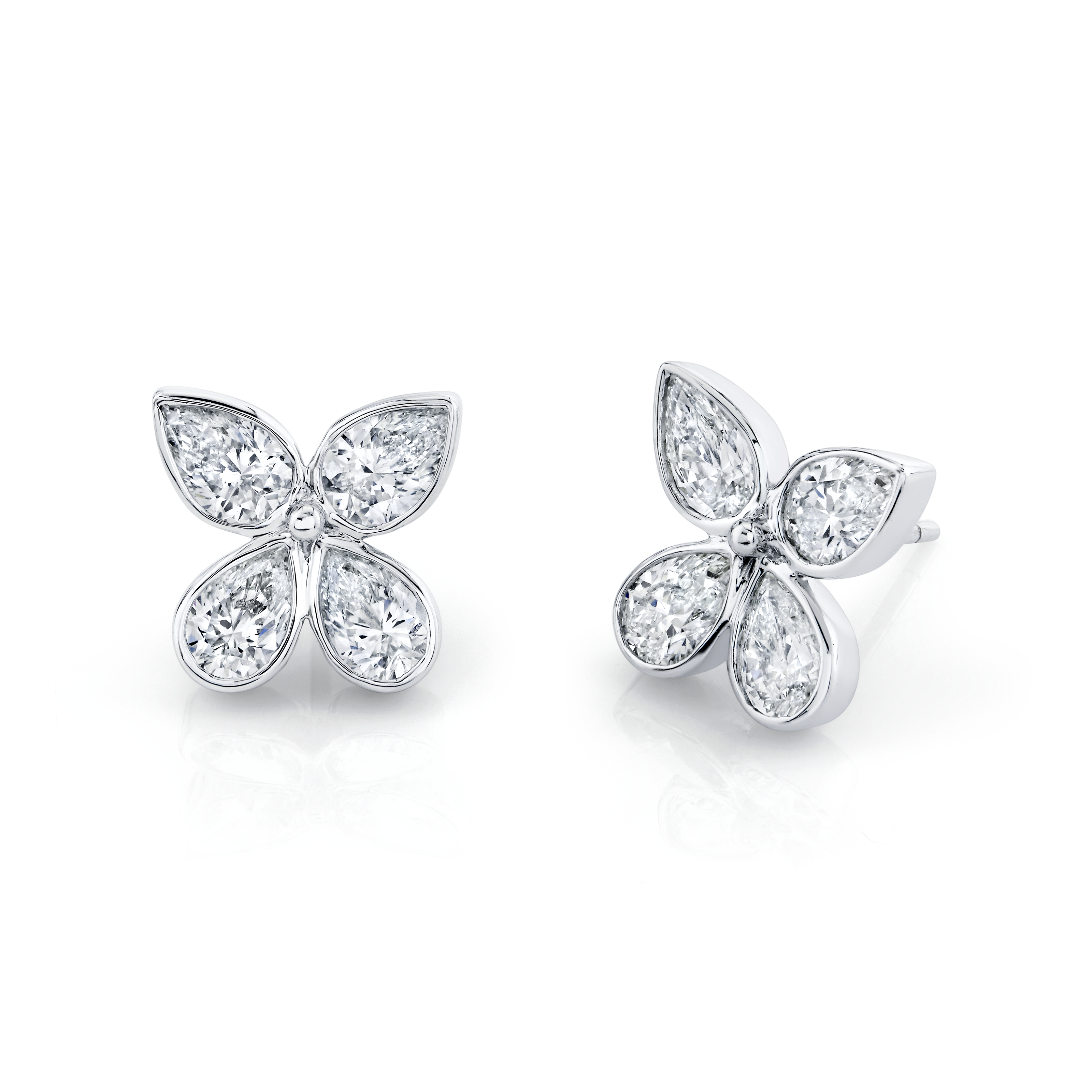 deBoulle Collection Pear Shape Diamond Earrings