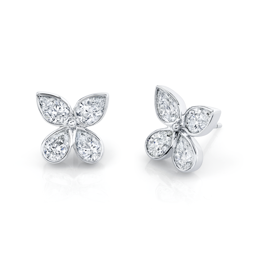 deBoulle Collection Pear Shape Diamond Earrings