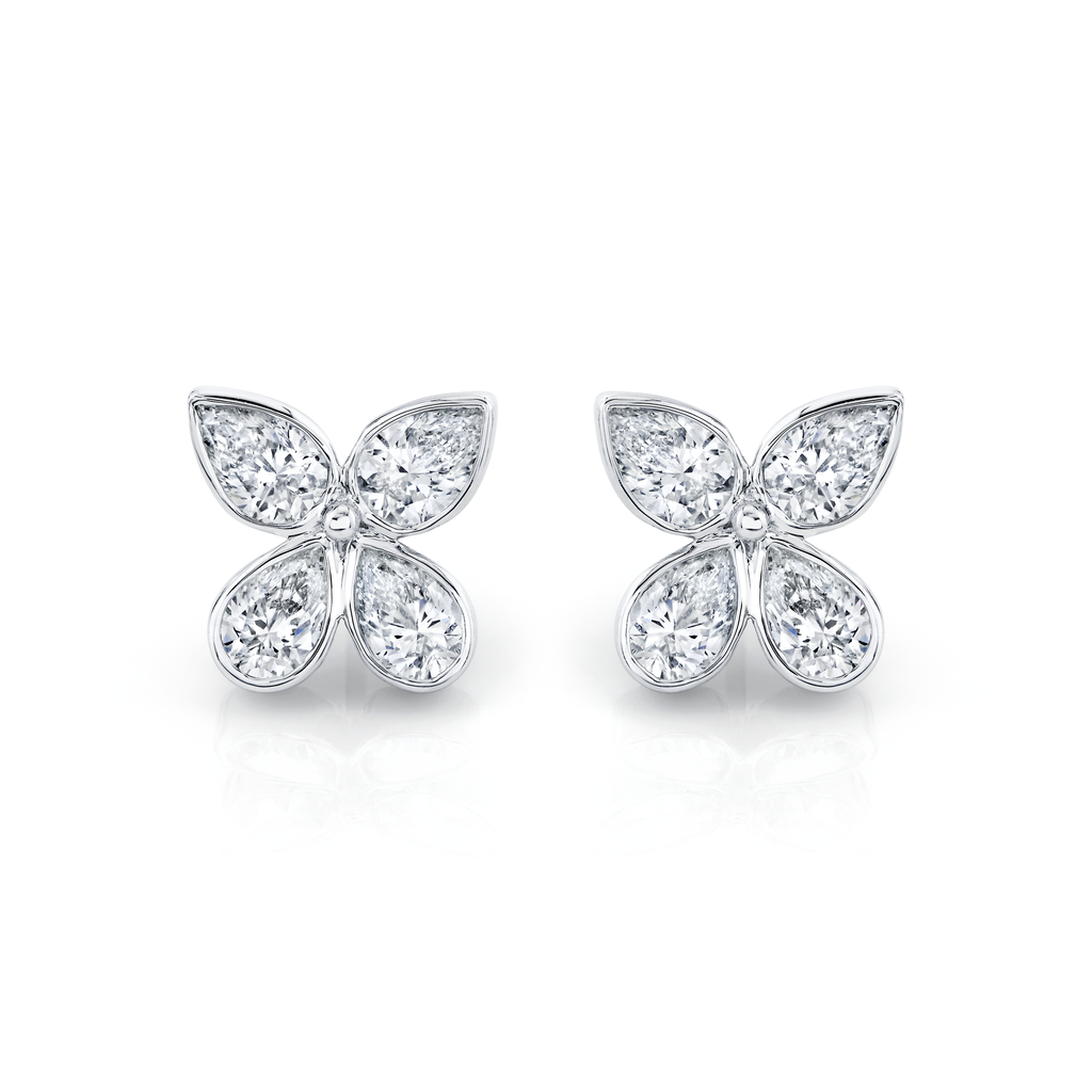 deBoulle Collection Pear Shape Diamond Earrings