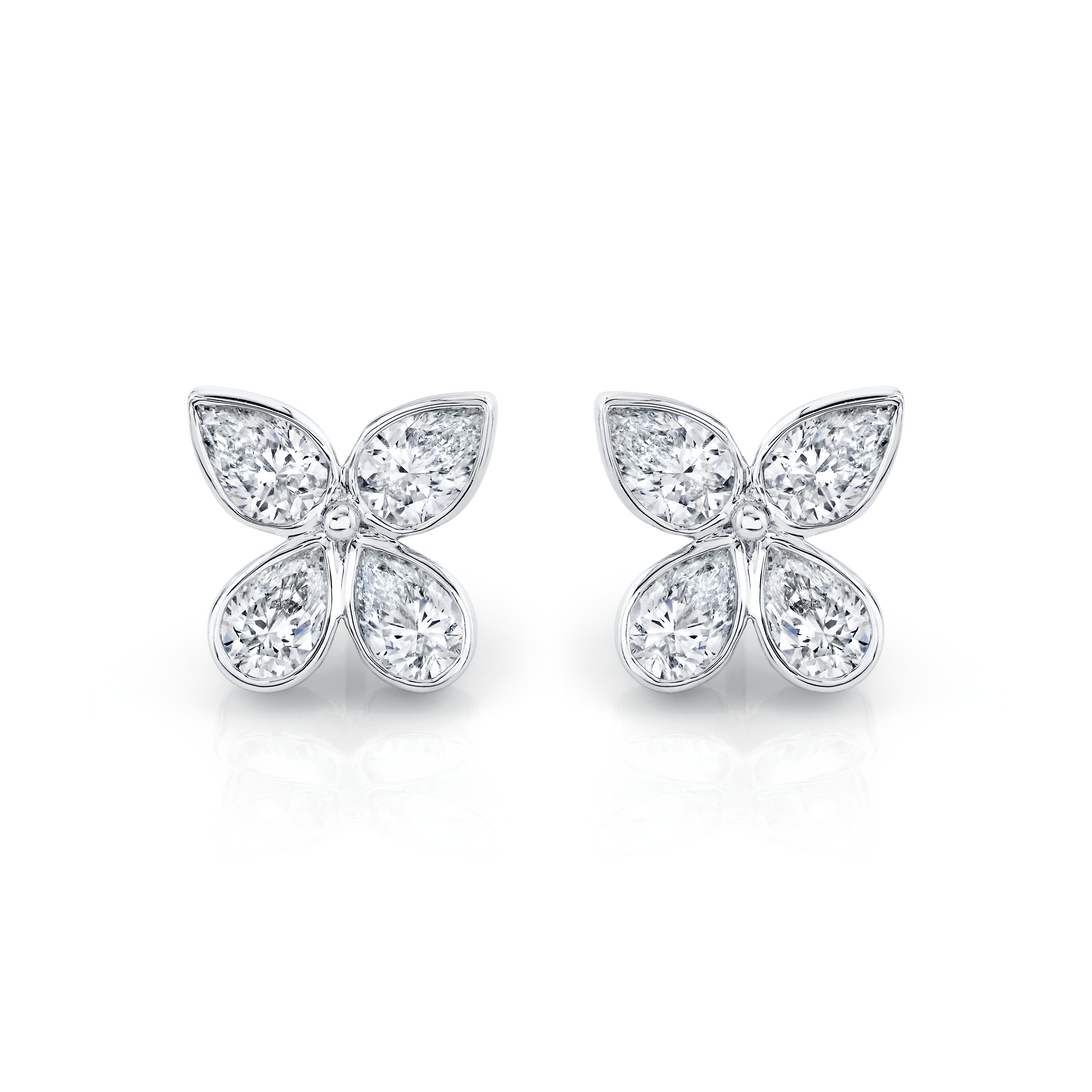 deBoulle Collection Pear Shape Diamond Earrings