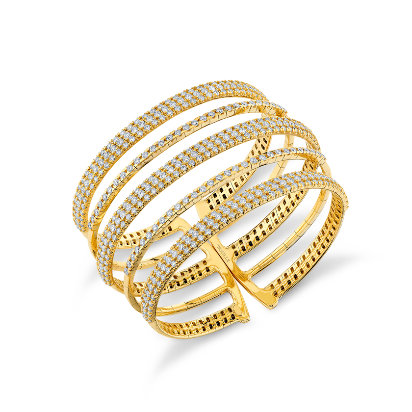 deBoulle Collection Diamond Layered Bangle