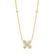 deBoulle Collection Pear Shape Diamond Flower Necklace