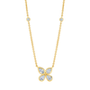deBoulle Collection Pear Shape Diamond Flower Necklace