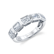 deBoulle Collection Emerald-cut Diamond Band in White Gold