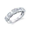 deBoulle Collection Emerald-cut Diamond Band in White Gold