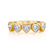 deBoulle Collection Classic Five Diamond Heart Ring