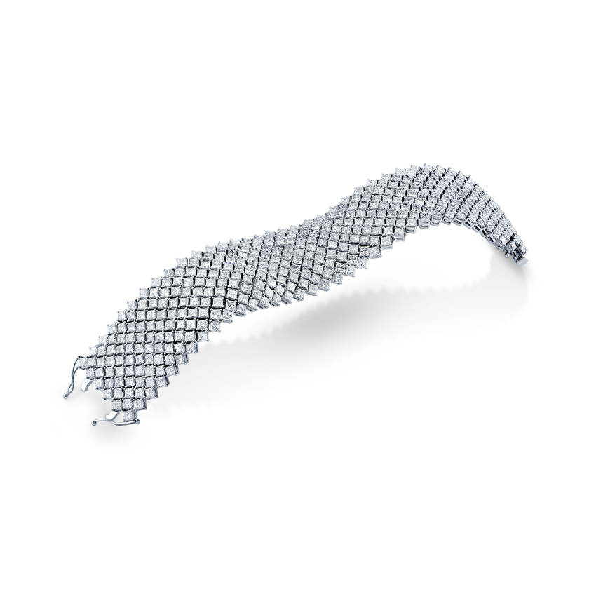 deBoulle High Jewelry Wide Diamond Bracelet