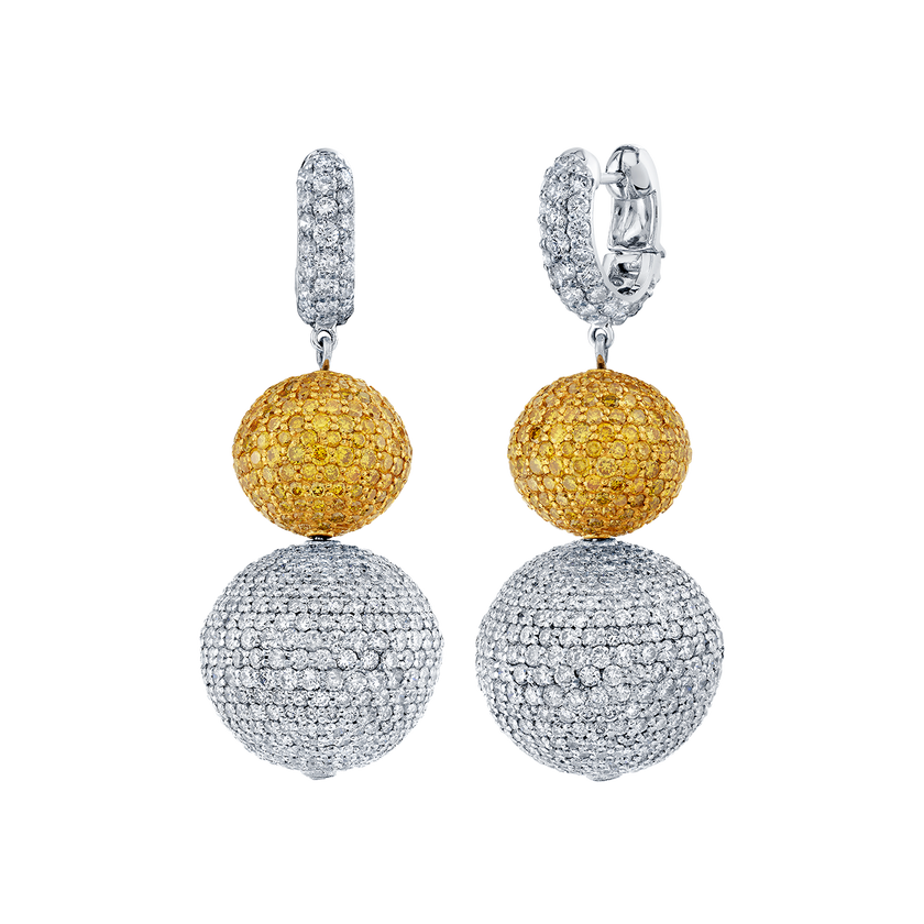 deBoulle High Jewelry Disco Ball Earrings
