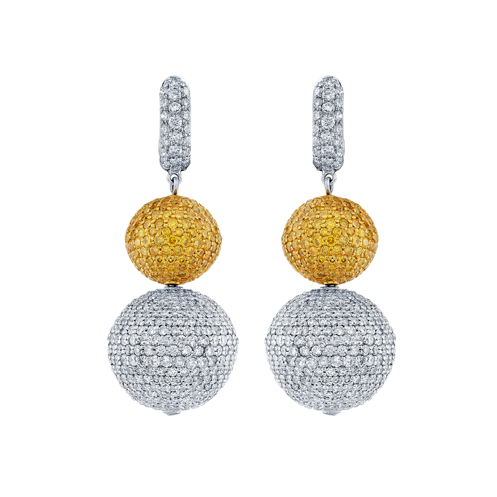 deBoulle High Jewelry Disco Ball Earrings