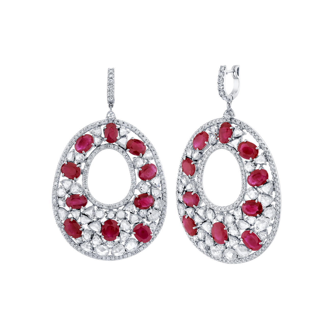 deBoulle High Jewelry Fire and Ice Earrings