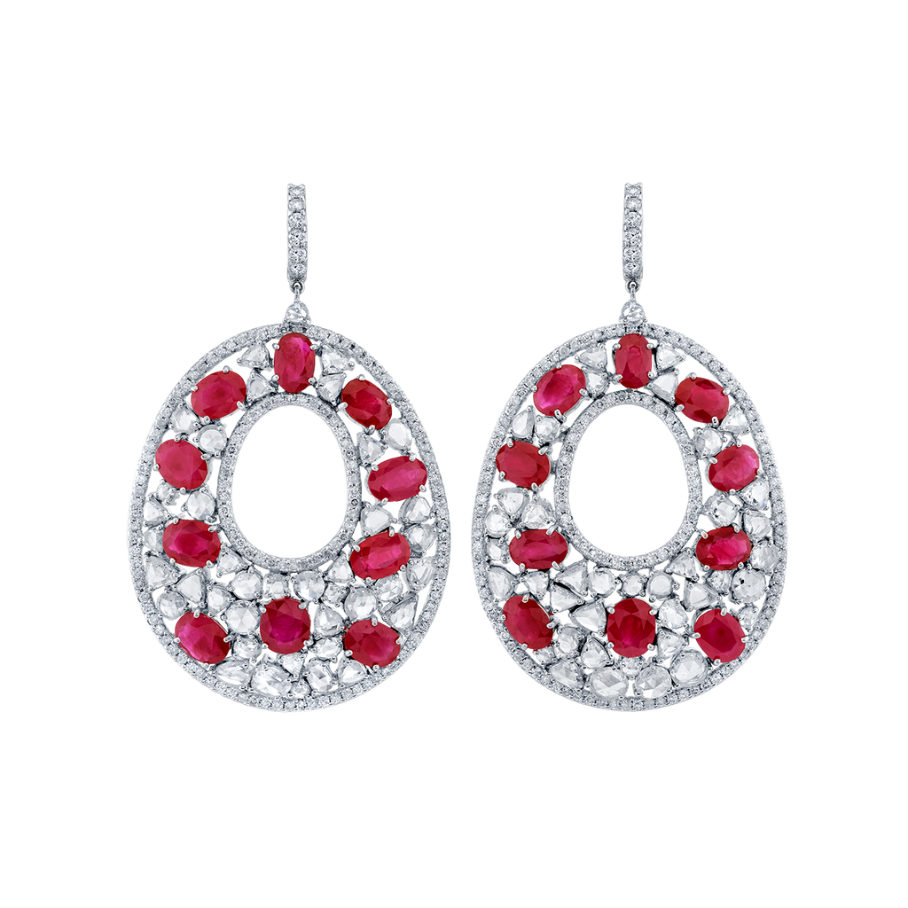 deBoulle High Jewelry Fire and Ice Earrings