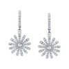 deBoulle Collection Petite Daisy Earrings in WHite Gold