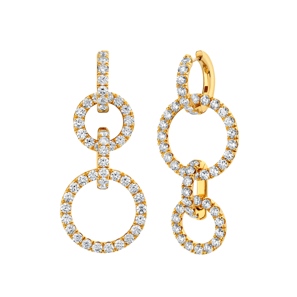 deBoulle Collection Circle Link Drop Earrings