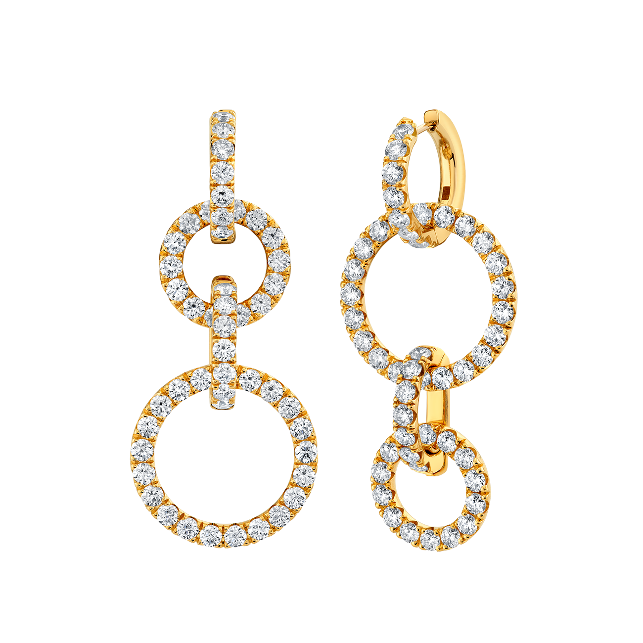 deBoulle Collection Circle Link Drop Earrings