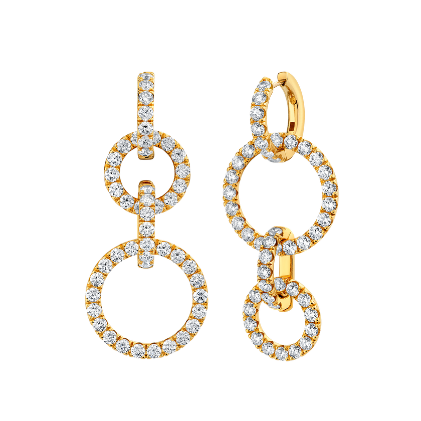 deBoulle Collection Circle Link Drop Earrings