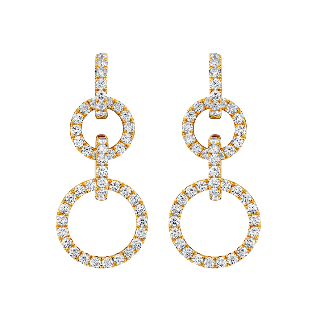 deBoulle Collection Circle Link Drop Earrings