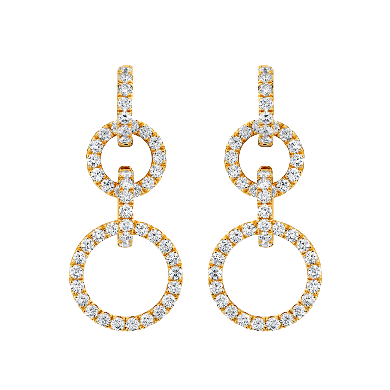 deBoulle Collection Circle Link Drop Earrings