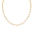 deBoulle Collection Mixed Cut Diamond Necklace in Yellow Gold