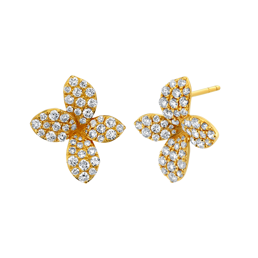 deBoulle Collection He Loves Me Earrings in Yellow Gold