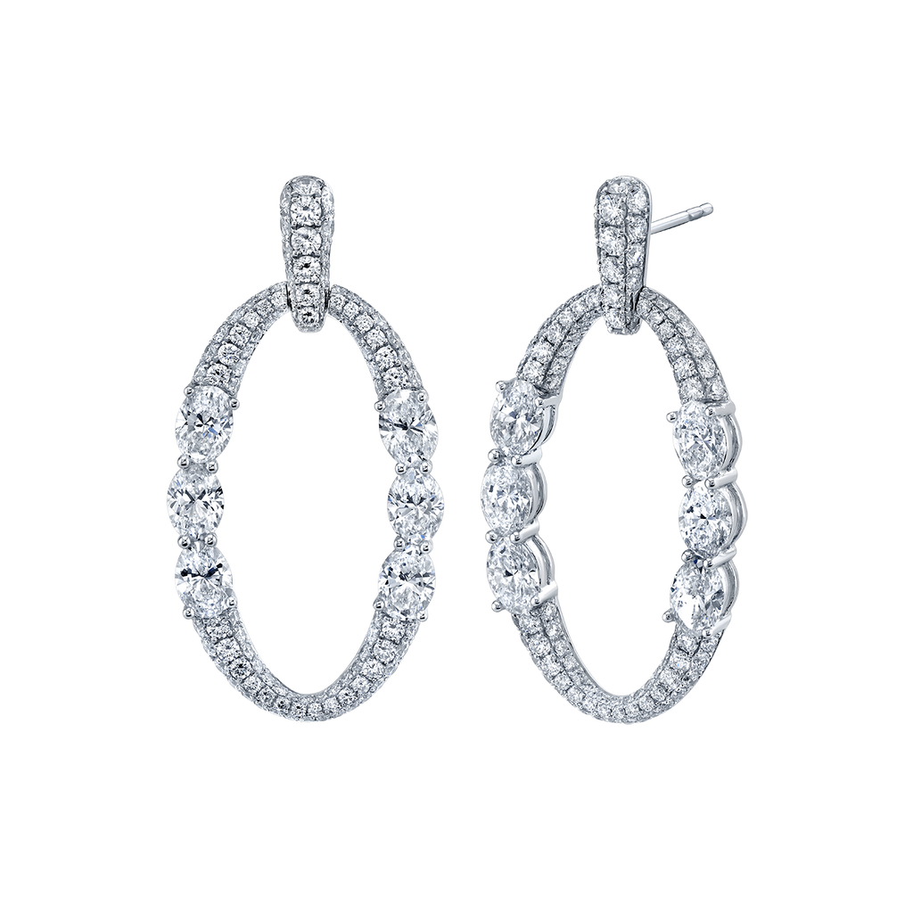 deBoulle Collection Helena Pavé Diamond Hoops