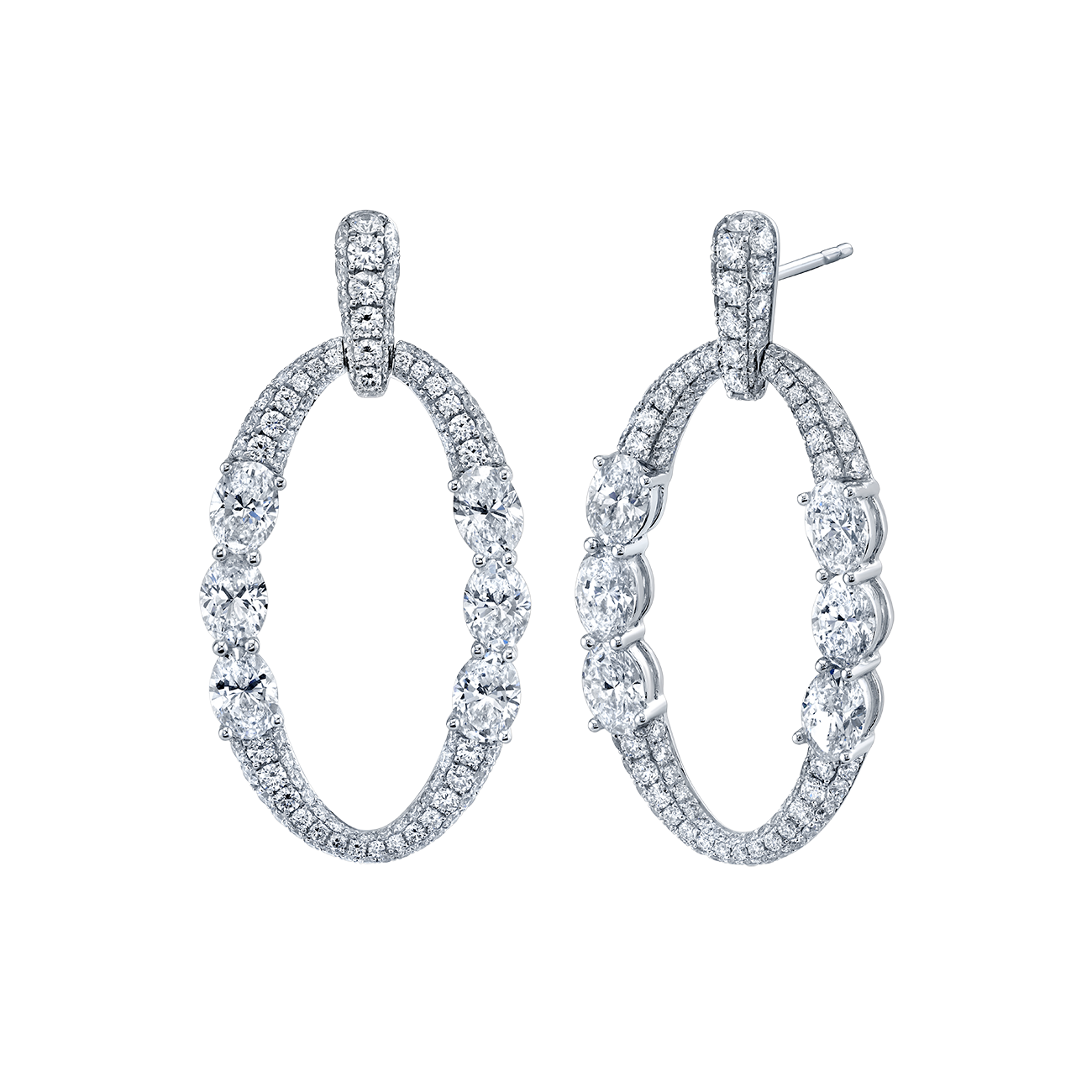 deBoulle Collection Helena Pavé Diamond Hoops